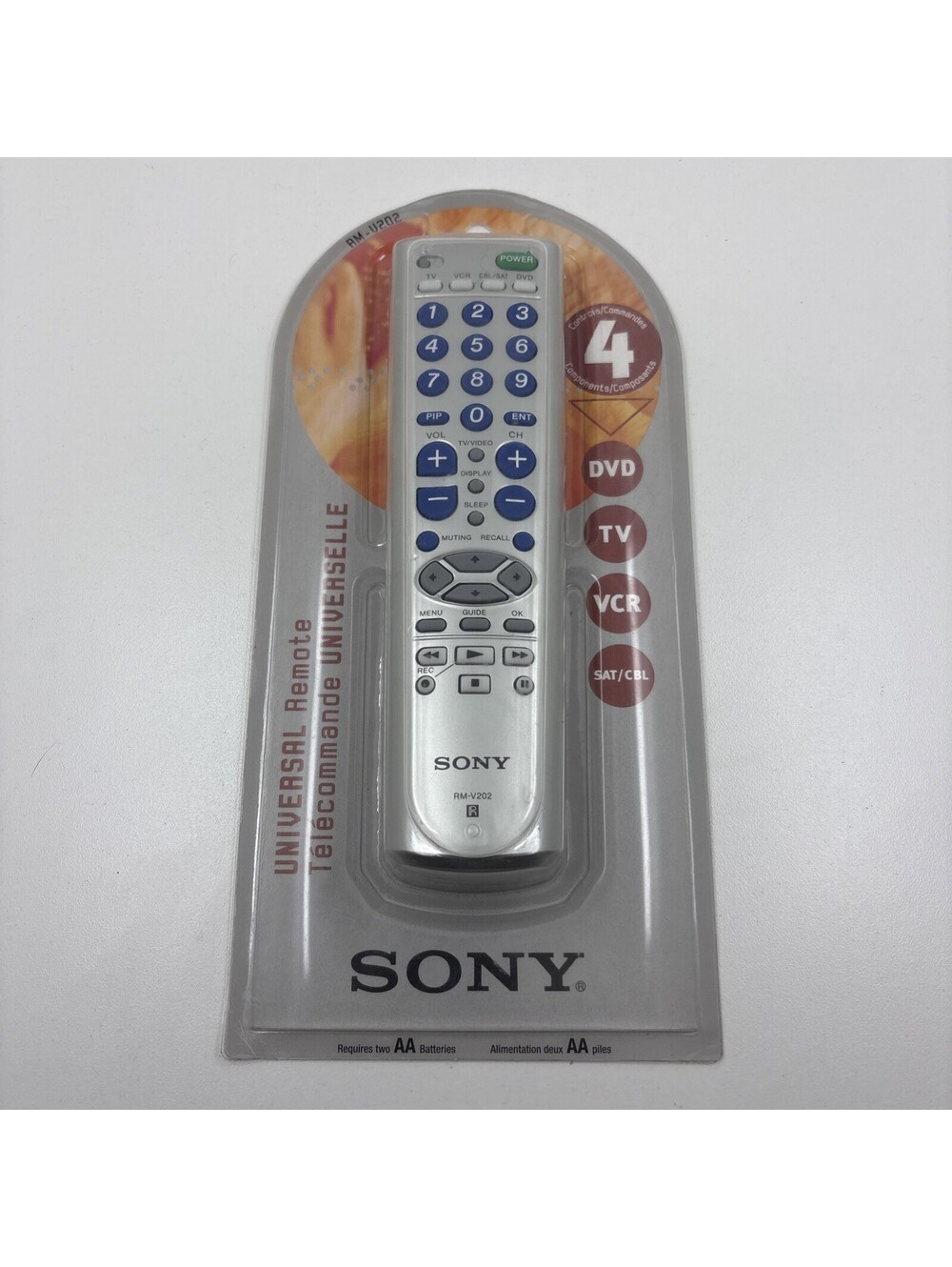 NEW Sony RM-V202 Remote Commander Multi Brand 4 Device Universal Remote Control